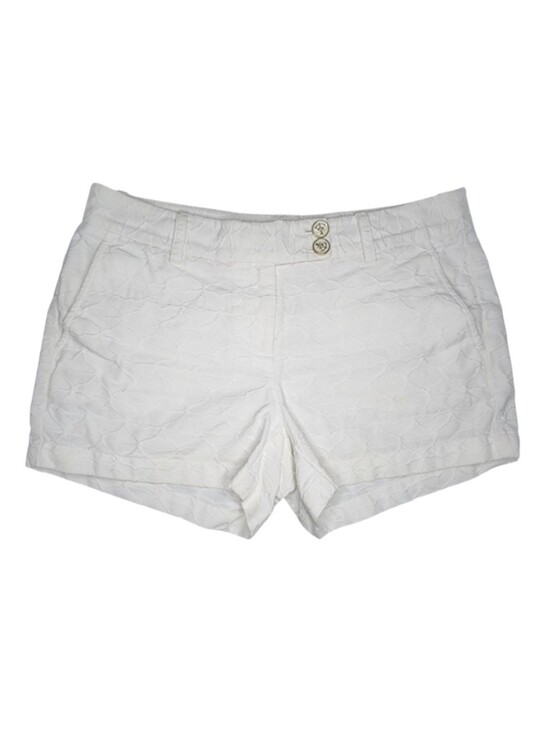 Vineyard Vines Pants - Vineyard Vines White Embossed Shorts, Womens 6